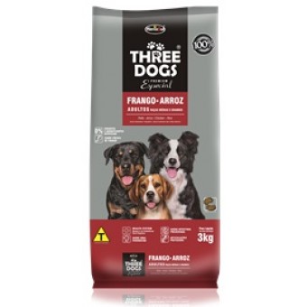 Three Dogs Adultos Frango - 15kg Three Dogs Adultos Frango - 15kg